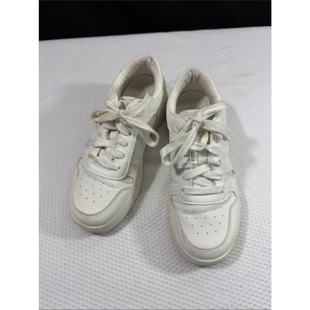 Vintage Havana White Leather Lace-Up Sneakers